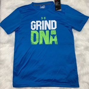Under Armour Grind DNA M,L,XL Blue T-shirt NEW